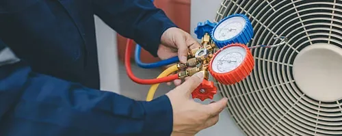 Reparación y carga de gas